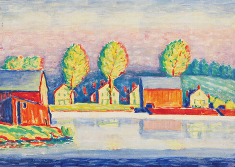New England Landscape by Oscar Florianus Bluemner Counted Cross Stitch Pattern