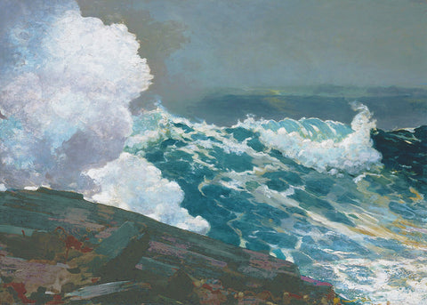 A Maine Northeaster Storm by Winslow Homer Counted Cross Stitch Pattern