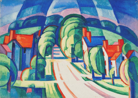 Study For Aspiration by Oscar Florianus Bluemner Counted Cross Stitch Pattern DIGITAL DOWNLOAD