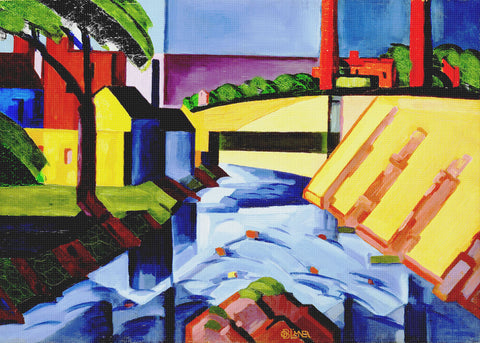 Evening Tones by Oscar Florianus Bluemner Counted Cross Stitch Pattern