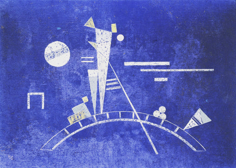 FRAGILE Abstract by Artist Wassily Kandinsky Counted Cross Stitch Pattern
