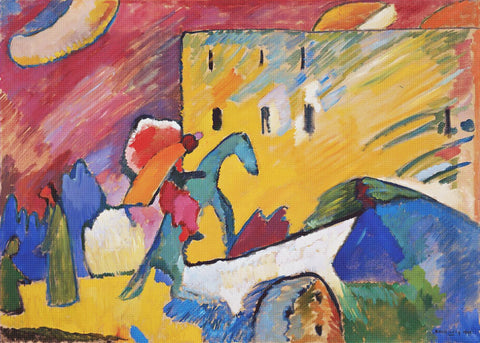 Improvisation 1909 by Artist Wassily Kandinsky Counted Cross Stitch Pattern