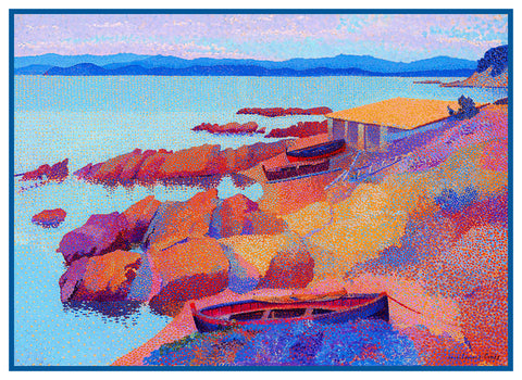Henri-Edmond Cross Antibes France Landscape Orenco Originals Counted Cross Stitch Pattern