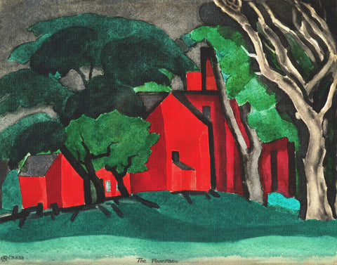 The Poor Farm by Oscar Florianus Bluemner Counted Cross Stitch Pattern