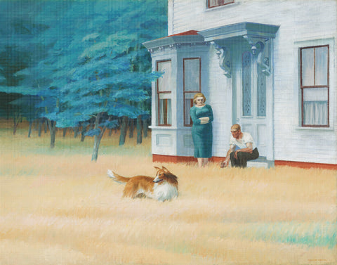 Cape Cod Evening by American Edward Hopper Counted Cross Stitch Pattern