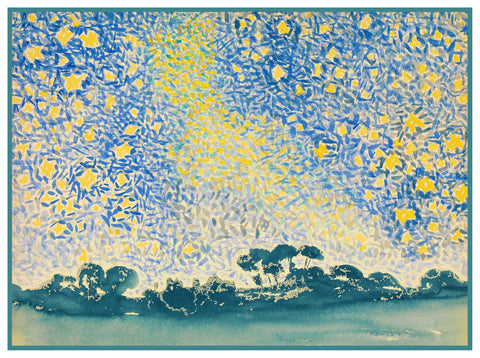 Henri-Edmond Cross Landscape with Stars Orenco Originals Counted Cross Stitch Pattern