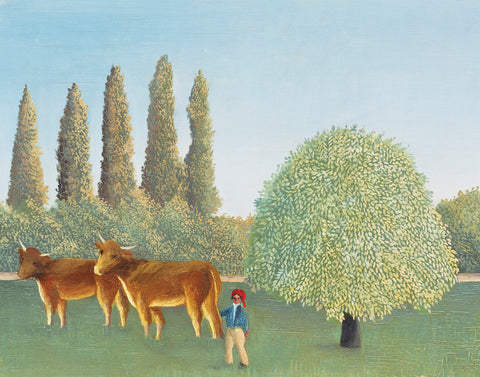 The Meadowland-Pasture by Henri Rousseau Counted Cross Stitch Pattern