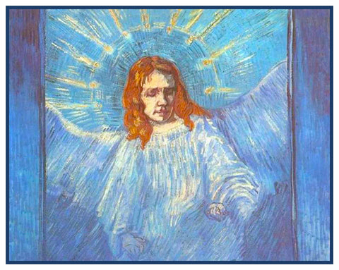 Figure of an Angel by Vincent Van Gogh Counted Cross Stitch Pattern