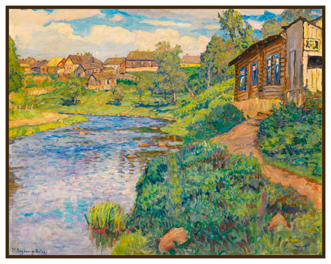 The Village Stream By Nikolay Bogdanov-Belsky Counted Cross Stitch Pattern