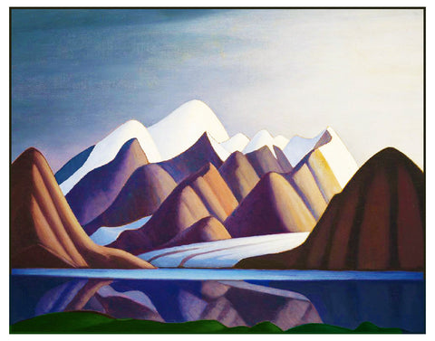 Lawren Harris's Mt Thule Bylot Island Ontario Canada Landscape Counted Cross Stitch Pattern