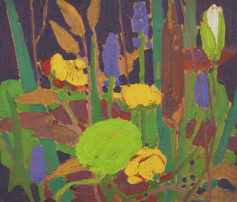 Canadian Group of Seven Tom Thomson's Woodland Water Flowers Canada Landscape Counted Cross Stitch Pattern