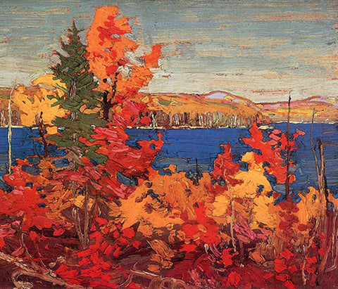 Tom Thomson's Trees Autumn Foliage Ontario Canada Landscape Counted Cross Stitch Pattern DIGITAL DOWNLOAD