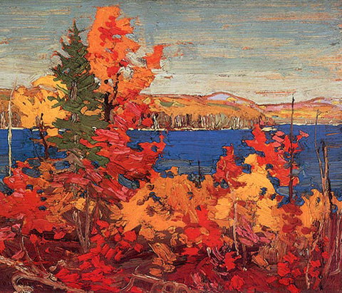 Tom Thomson's Trees Autumn Foliage Ontario Canada Landscape Counted Cross Stitch Pattern