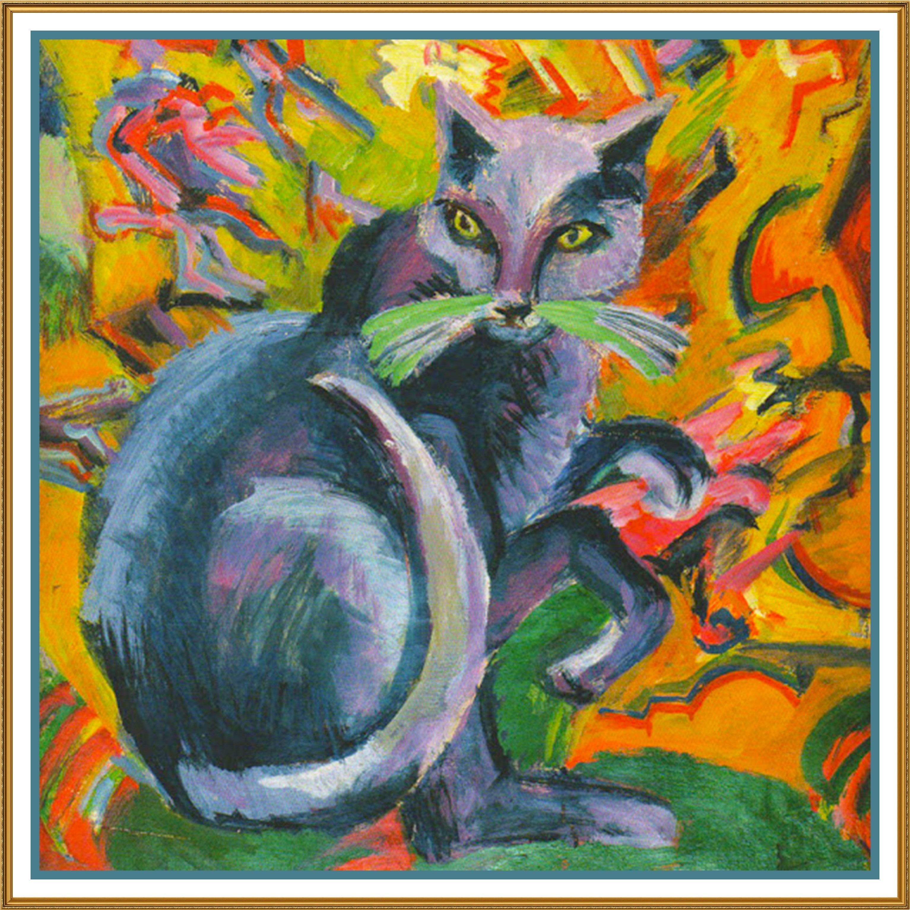 Two Women by Ernst Ludwig Kirchner Counted Cross Stitch Pattern | Orenco Originals LLC Two Women by Ernst Ludwig Kirchner Counted Cross Stitch Pattern | Orenco Originals LLC