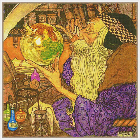Father Time  Inspired by Edmund Dulac DIGITAL DOWNLOAD
