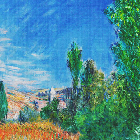 Ill Saint Martin inspired by Claude Monet's Impressionist painting Counted Cross Stitch Pattern