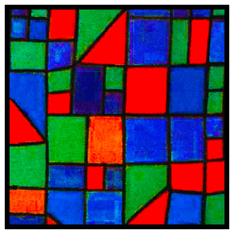 Glass Facade detail by Expressionist Artist Paul Klee Counted Cross Stitch Pattern