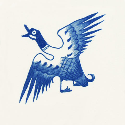 William Morris Philip Webb Blue White Duck Counted Cross Stitch Pattern