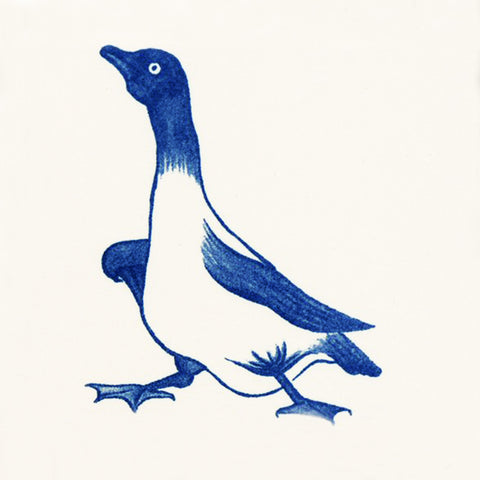 William Morris Philip Webb Blue White Goose Counted Cross Stitch Pattern