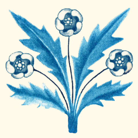 Philip Webb William Morris Buttercup Flower Counted Cross Stitch Pattern