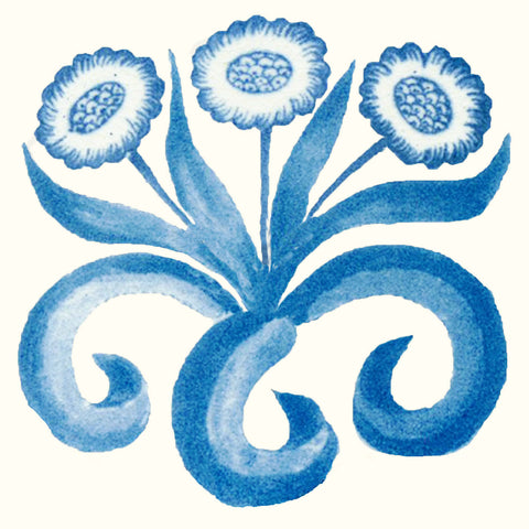 Philip Webb William Morris Daisy Flower Counted Cross Stitch Pattern