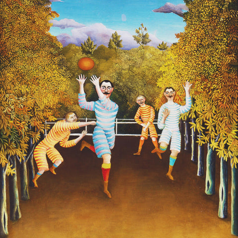 The Football Players Detail by Henri Rousseau Counted Cross Stitch Pattern