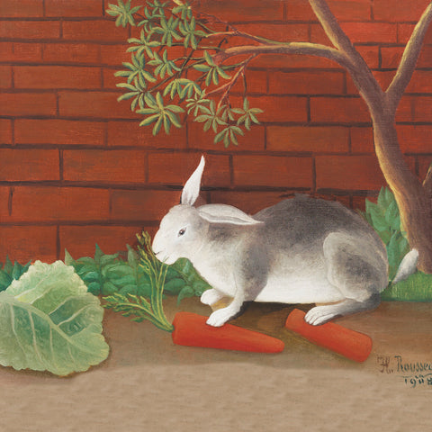 The Rabbits Lunch by Henri Rousseau Counted Cross Stitch Pattern