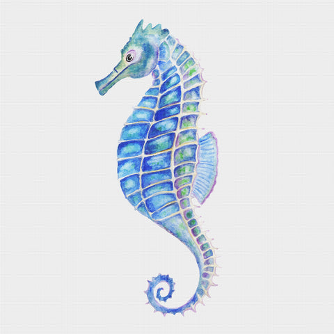Orenco Originals Beach Sealife Nautical Sea Horse Counted Cross Stitch Pattern DIGITAL DOWNLOAD