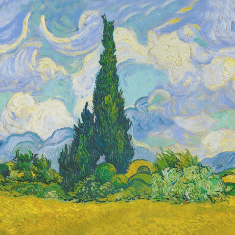Originals Originals Vincent Van Gogh Cypress Trees Counted Cross Stitch Pattern