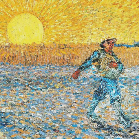 Originals Originals Vincent Van Gogh Seed Sowing Counted Cross Stitch Pattern