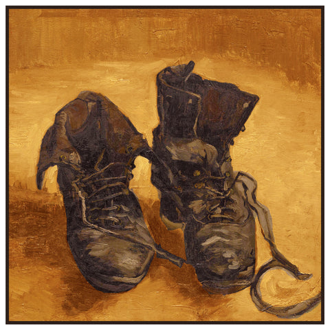 A Pair of Work Boots Detail by Vincent Van Gogh Counted Cross Stitch Pattern