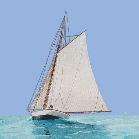 Sailing by Winslow Homer Counted Cross Stitch Pattern DIGITAL DOWNLOAD
