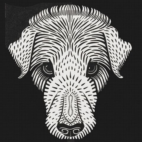 Dogs Head by Julie de Graag Counted Cross Stitch Pattern
