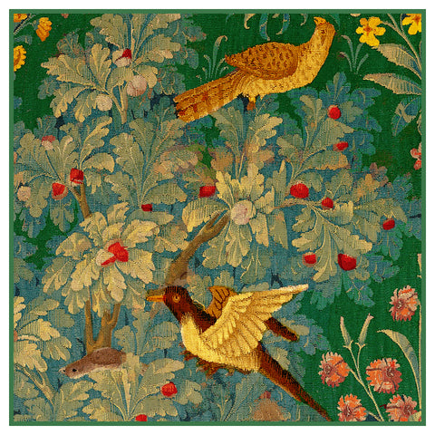 Birds From a  Medieval Hunting Tapestry Counted Cross Stitch Pattern