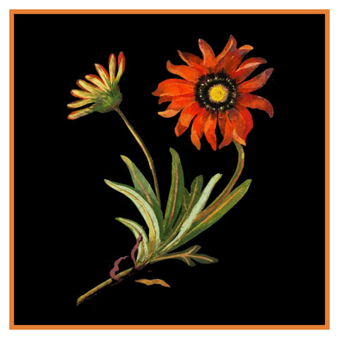 South African Daisy Flowers by Mary Delany Counted Cross Stitch Pattern