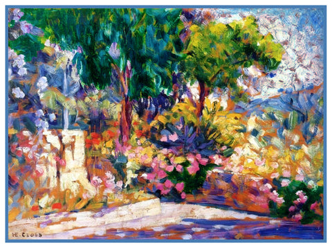 Henri-Edmond Cross Blooming French Garden Orenco Originals Counted Cross Stitch Pattern
