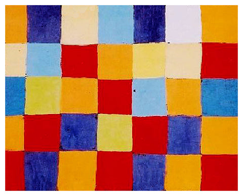 Farbtafel Color Chart by Expressionist Artist Paul Klee Counted Cross Stitch Pattern
