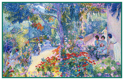 Henri-Edmond Cross An Afternoon in The Garden Orenco Originals Counted Cross Stitch Pattern