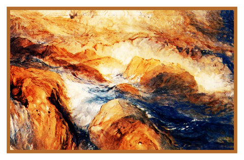 The Rocks in Unrest by John Ruskin Counted Cross Stitch Pattern