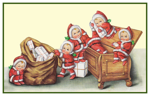 Vintage Christmas Santa Helpers Nimble Nick #13 Counted Cross Stitch Pattern