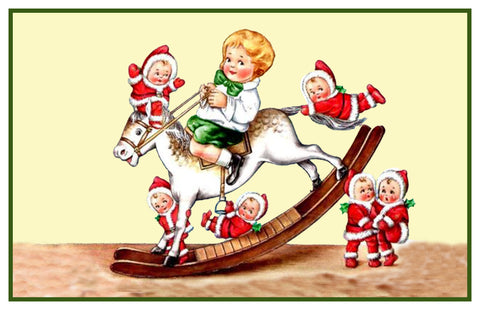 Vintage Christmas Santa Helpers Nimble Nick #14 Counted Cross Stitch Pattern