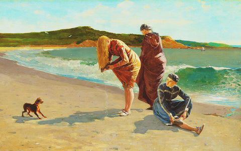 Enjoying the Beach Eagle Head Manchester by Winslow Homer Counted Cross Stitch Pattern