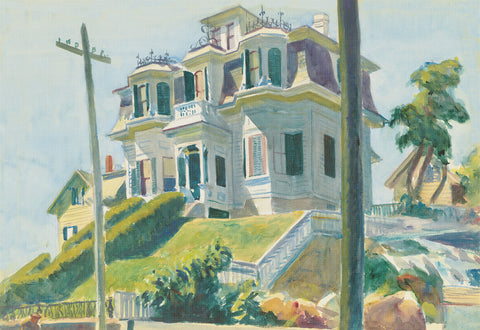 Haskell's House by American Edward Hopper Counted Cross Stitch Pattern