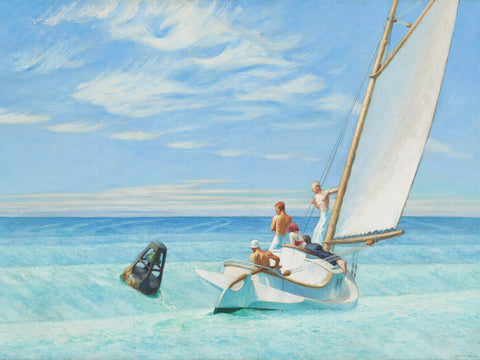 Ground Swell by American Edward Hopper Counted Cross Stitch Pattern