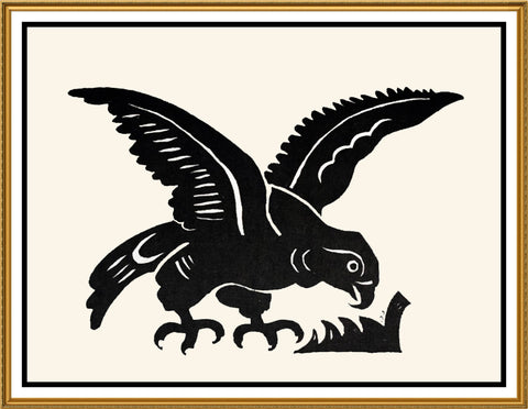 Russian Folk Art Bird Eagle by Issachar Ber Ryback's Counted Cross Stitch Pattern