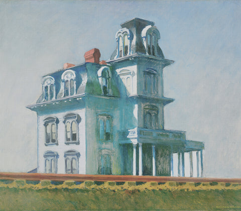 The House by the Railroad by American Edward Hopper Counted Cross Stitch Pattern