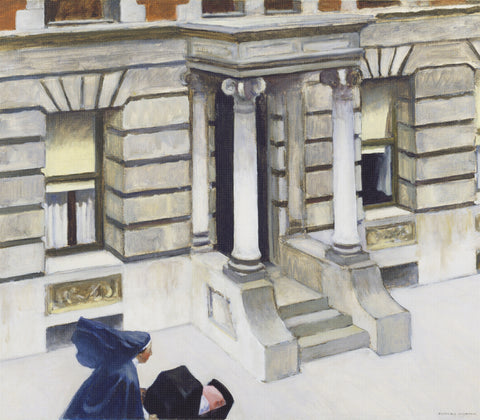 New York Pavements by American Edward Hopper Counted Cross Stitch Pattern