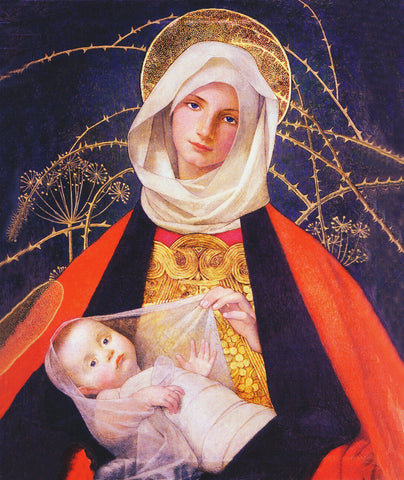 Marianne Stokes Morning Madonna and Christ Child-Large Counted Cross Stitch Chart Pattern DIGITAL DOWNLOAD