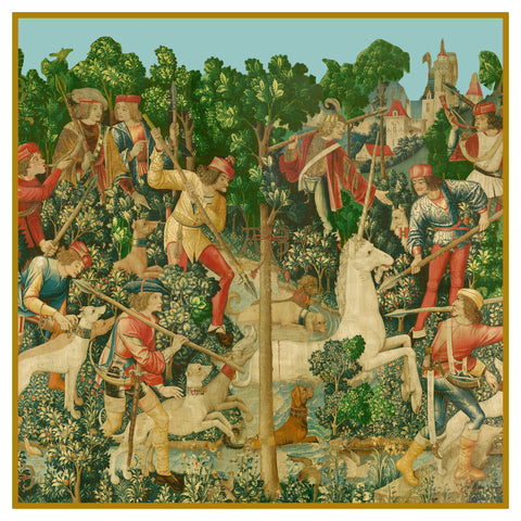 The Unicorn is Attacked from The Hunt for the Unicorn Tapestries Counted Cross Stitch Pattern DIGITAL DOWNLOAD