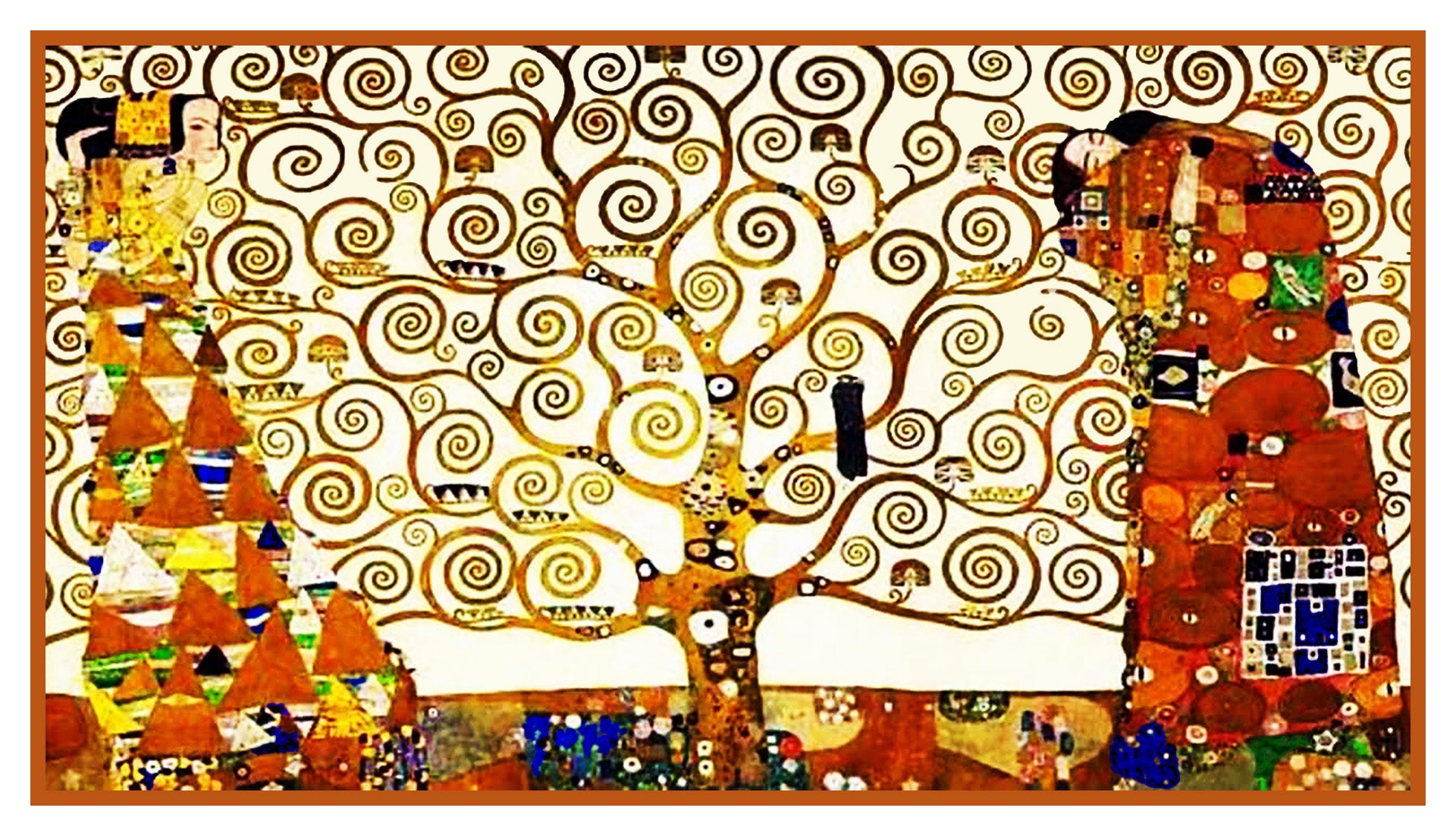 Gustav Klimt Tree Of Life Coloring Page